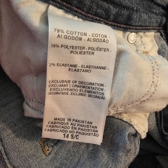 Denizen from Levi’s Modern Skinny Jeans 14 Short Dark Indigo Stretch - Picture 2 of 9